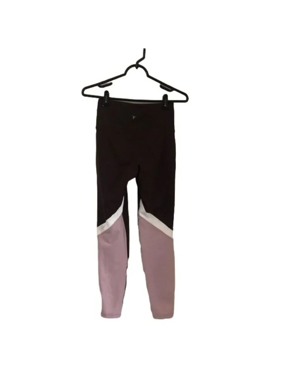 Old Navy Womens Athleisure Colorblock Burgundy Elevate Leggings Size Small